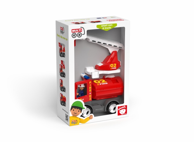EFKO MULTIGO FIRE SET 2+1 - figurka Igráček hasič s autem – hračka pro děti