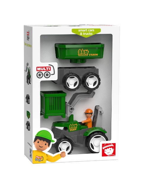 EFKO MULTIGO FARM SET 2+1 - figurka Igráček farmář s traktorem – hračka pro děti