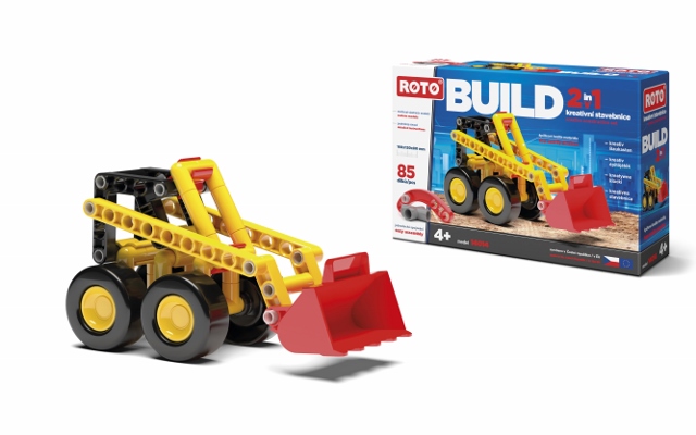 EFKO ROTO 2v1 Buldozer, 85 dílků – hračka pro děti