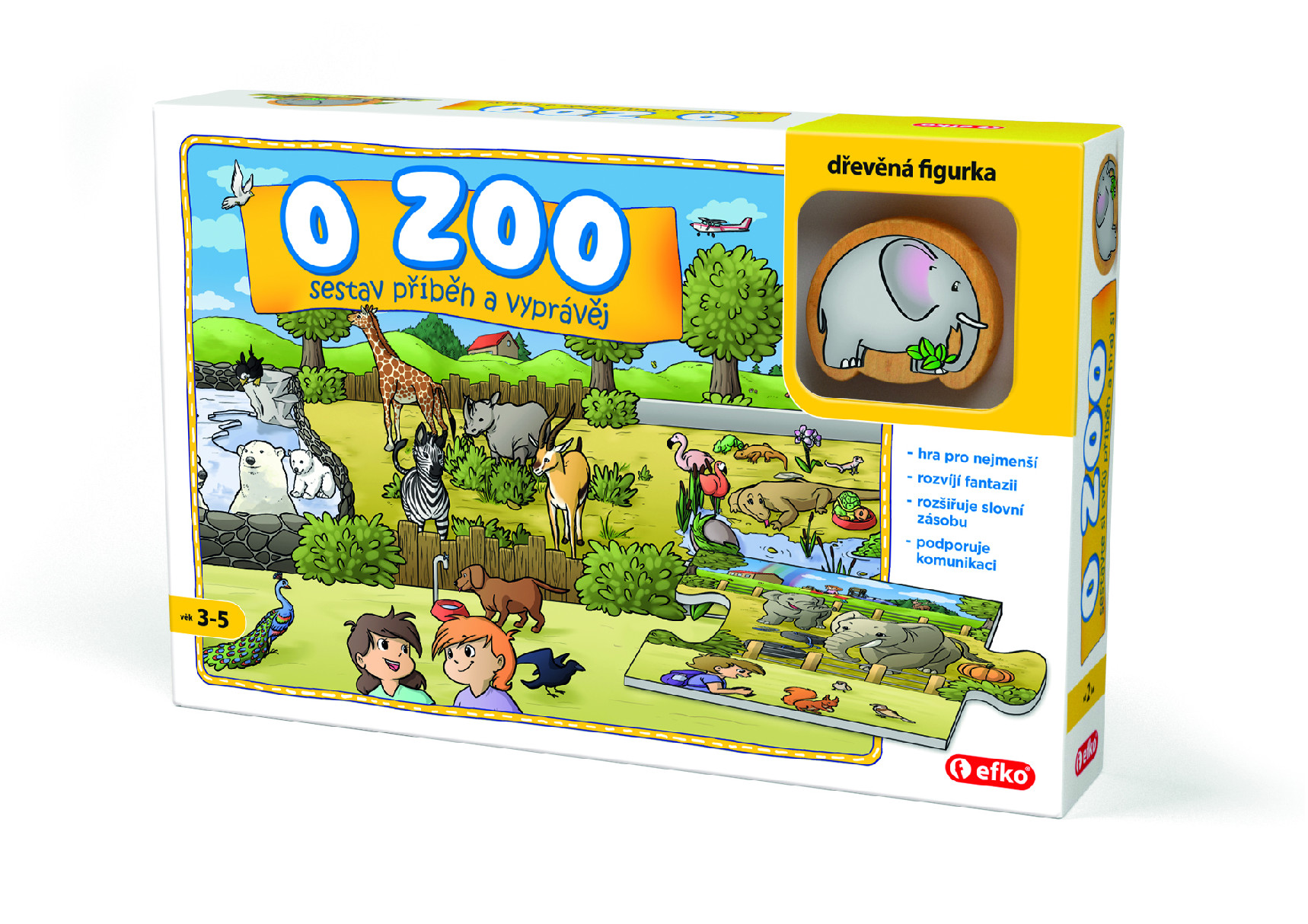 EFKO Hra " O ZOO " skládej a vyprávěj příběhy – hračka pro děti