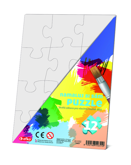EFKO Namaluj si sám puzzle obdélník – hračka pro děti