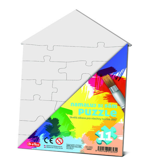 EFKO Namaluj si sám puzzle domeček – hračka pro děti