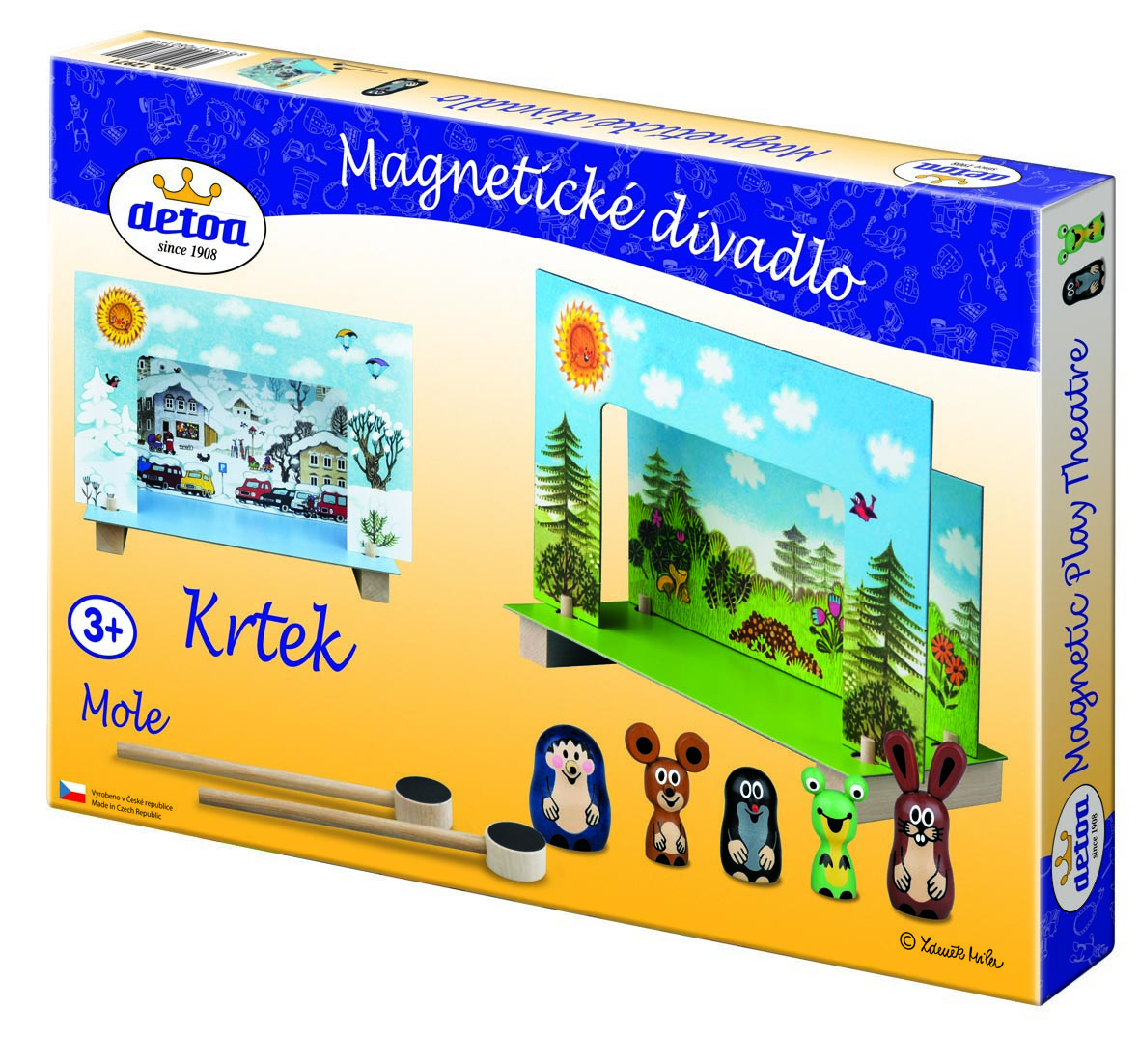 DETOA Magnetické divadlo krtek – hračka pro děti