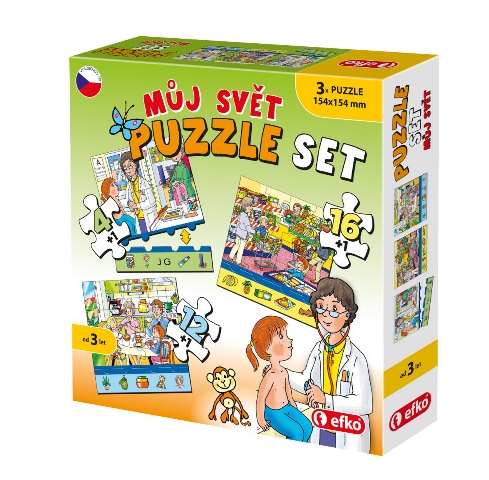 EFKO Puzzle set MŮJ SVĚT – hračka pro děti