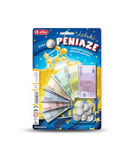 EFKO PENÍZE dětské EURO – hračka pro děti