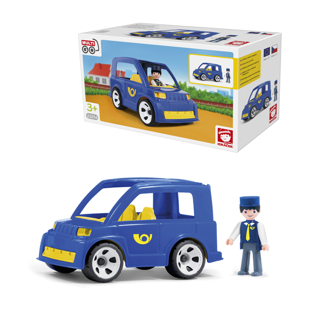 EFKO IGRÁČEK MULTIGO – Poštovní auto s pošťákem – hračka pro děti