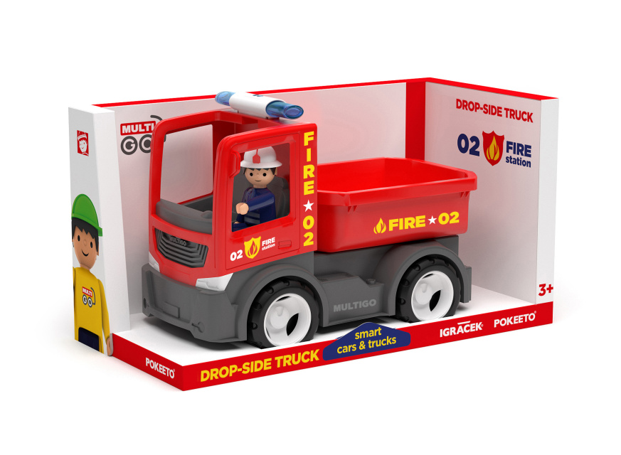 EFKO MULTIGO FIRE valníček s řidičem – hračka pro děti