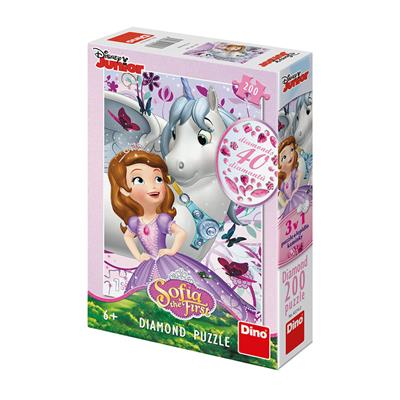 DINO SOFIE A JEDNOROŽEC 200 diamond Puzzle NOVÉ – hračka pro děti
