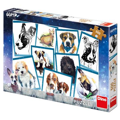 DINO PES GUMP 500 Puzzle – hračka pro děti