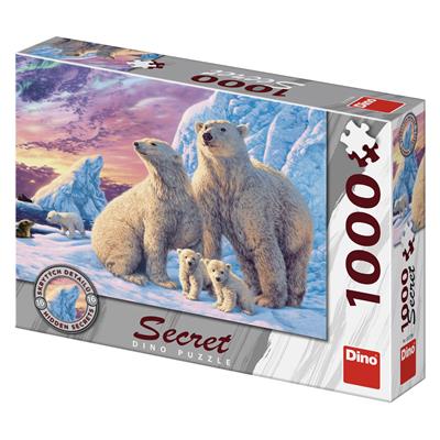 DINO LEDNÍ MEDVĚDI 1000 secret collection Puzzle NOVÉ – hračka pro děti