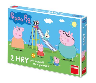DINO PEPPA PIG POJĎ SI HRÁT A SKLUZAVKY Dětská hra – hračka pro děti