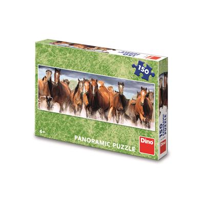 DINO KONĚ VE VODĚ 150 panoramic Puzzle – hračka pro děti