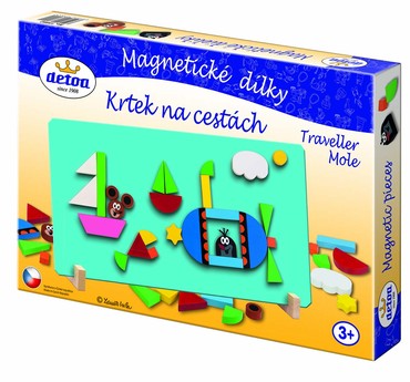 DETOA Magnetické dílky Krtek na cestách – hračka pro děti
