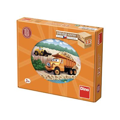DINO TATRA 12 Dřevěné kostky – hračka pro děti
