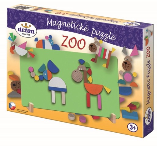 DETOA Magnetické puzzle ZOO – hračka pro děti