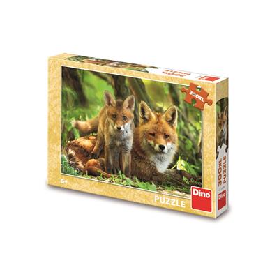 DINO LIŠKA S MLÁĎÁTKEM 300 XL Puzzle – hračka pro děti