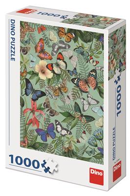 DINO MOTÝLÍ LOUKA 1000 Puzzle – hračka pro děti