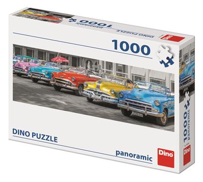 DINO SRAZ BOURÁKŮ 1000 panoramic Puzzle – hračka pro děti