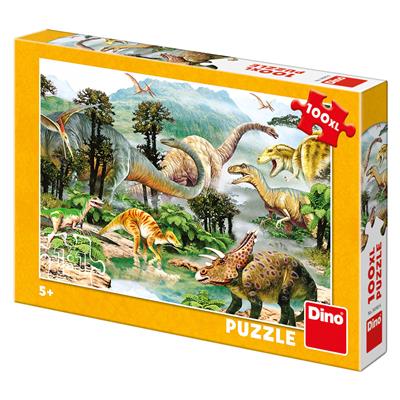 DINO ŽIVOT DINOSAURŮ 100XL Puzzle NOVÉ – hračka pro děti