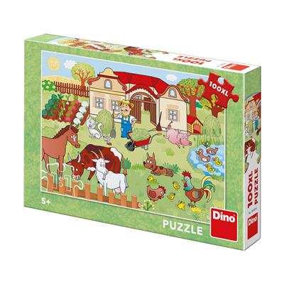 DINO ZVÍŘÁTKA NA STATKU 100XL Puzzle NOVÉ – hračka pro děti