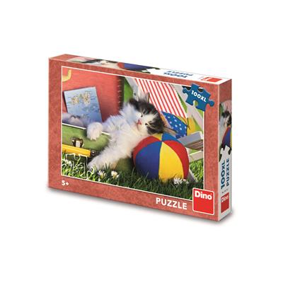 DINO KOTĚ ODPOČÍVÁ 100 XL Puzzle – hračka pro děti