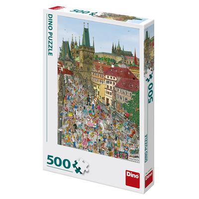 DINO MOSTECKÁ VĚŽ 500 Puzzle – hračka pro děti