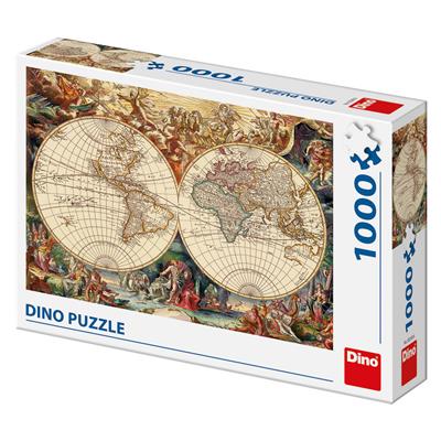 DINO HISTORICKÁ MAPA 1000 Puzzle NOVÉ – hračka pro děti