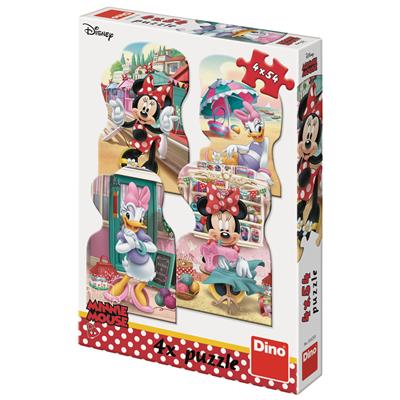 DINO MINNIE A DAISY V LÉTĚ 4x54 Puzzle NOVÉ – hračka pro děti