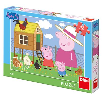 DINO PEPPA PIG: SLEPIČKY 24 Puzzle NOVÉ – hračka pro děti