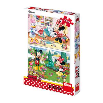 DINO PRACOVITÁ MINNIE 2x77 Puzzle NOVÉ – hračka pro děti