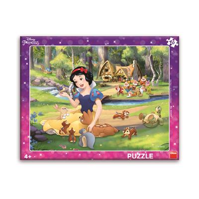 DINO SNĚHURKA A ZVÍŘÁTKA 40 deskové Puzzle – hračka pro děti