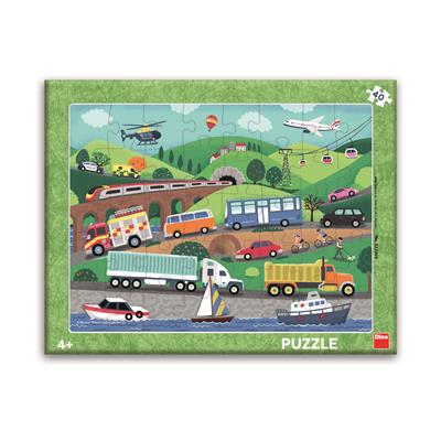 DINO DOPRAVNÍ PROSTŘEDKY 40 deskové Puzzle – hračka pro děti