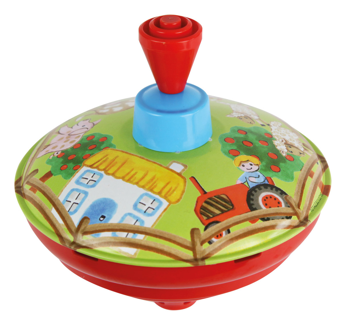 LENA Káča kovová selský dvůr, průměr 13 cm, ČR – hračka pro děti