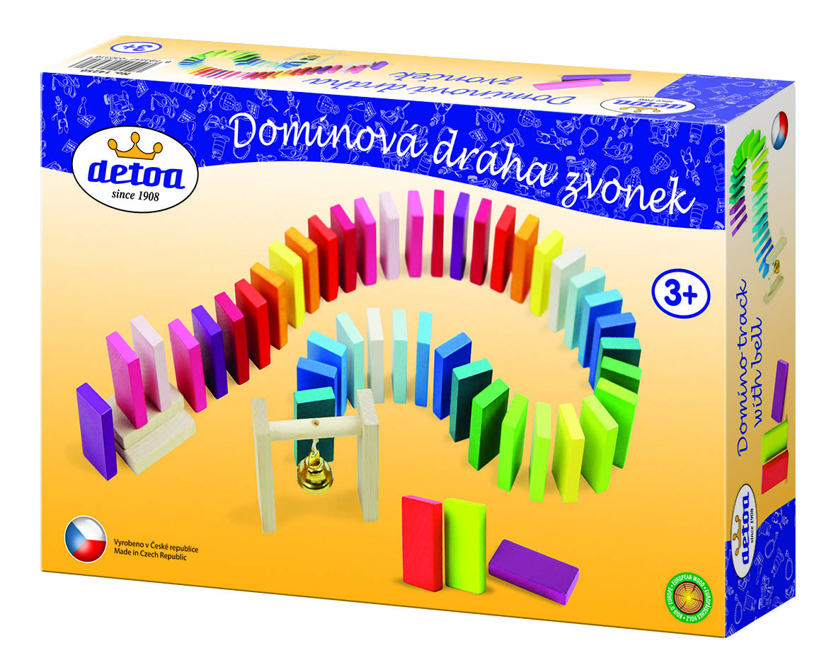 DETOA Dominová dráha zvonek – hračka pro děti