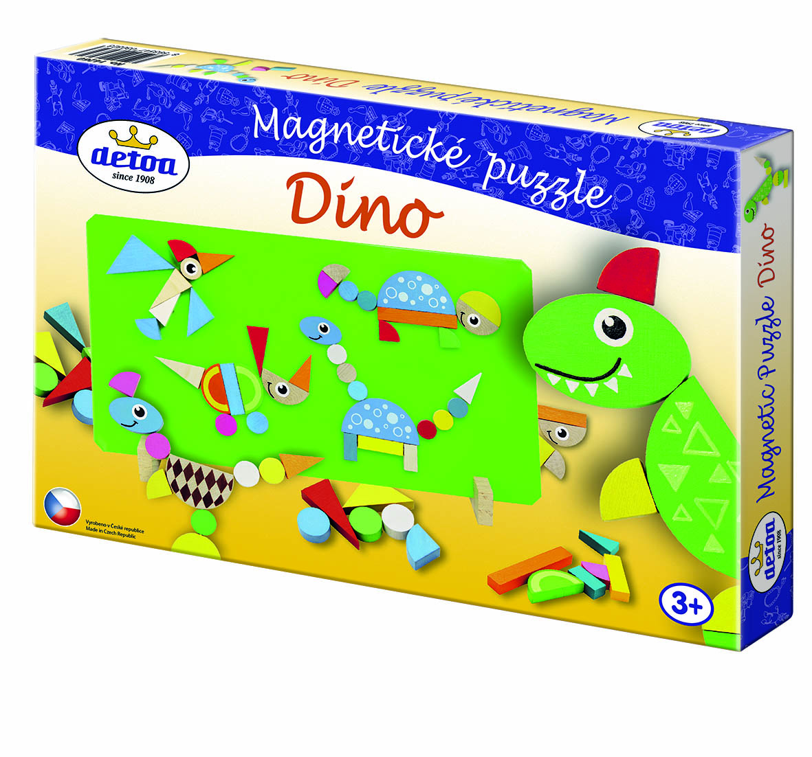 DETOA Magnetické puzzle Dino – hračka pro děti
