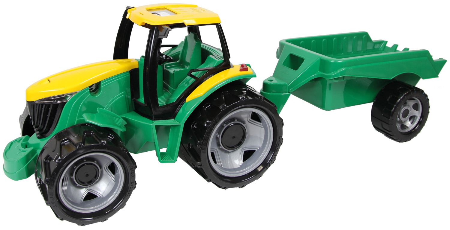 LENA Traktor bez lžíce a bagru s přívěsem – hračka pro děti