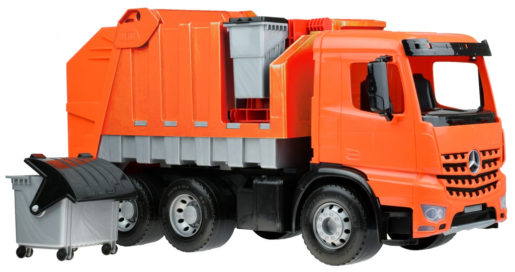 LENA Mercedes popelářské auto, 72cm Arocs – hračka pro děti