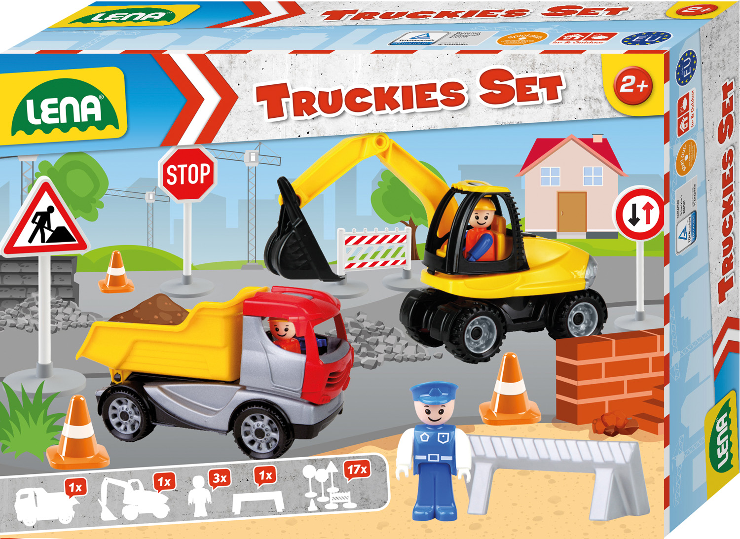 LENA Truckies Set stavba – hračka pro děti