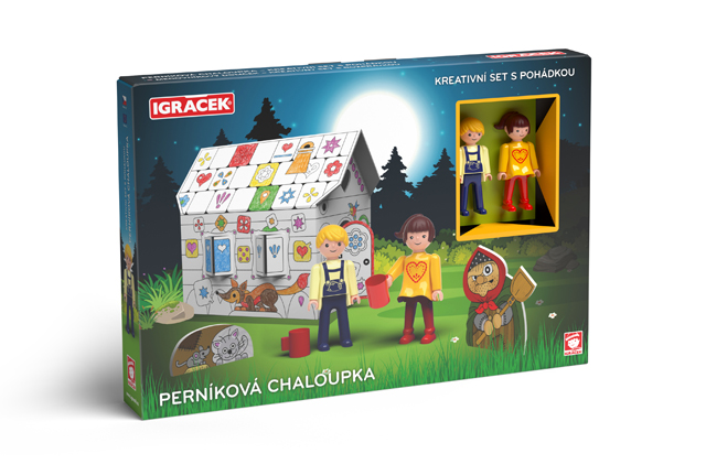 EFKO IGRÁČEK - Perníková chaloupka - kreativní set s pohádkou – hračka pro děti