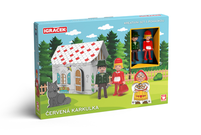 EFKO IGRÁČEK - Červená Karkulka - kreativní set s pohádkou – hračka pro děti