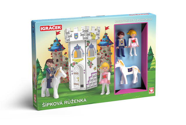 EFKO IGRÁČEK - Šípková Růženka - kreativní set s pohádkou – hračka pro děti