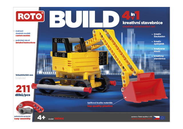 EFKO ROTO 4v1 BUILD, 211 dílků – hračka pro děti