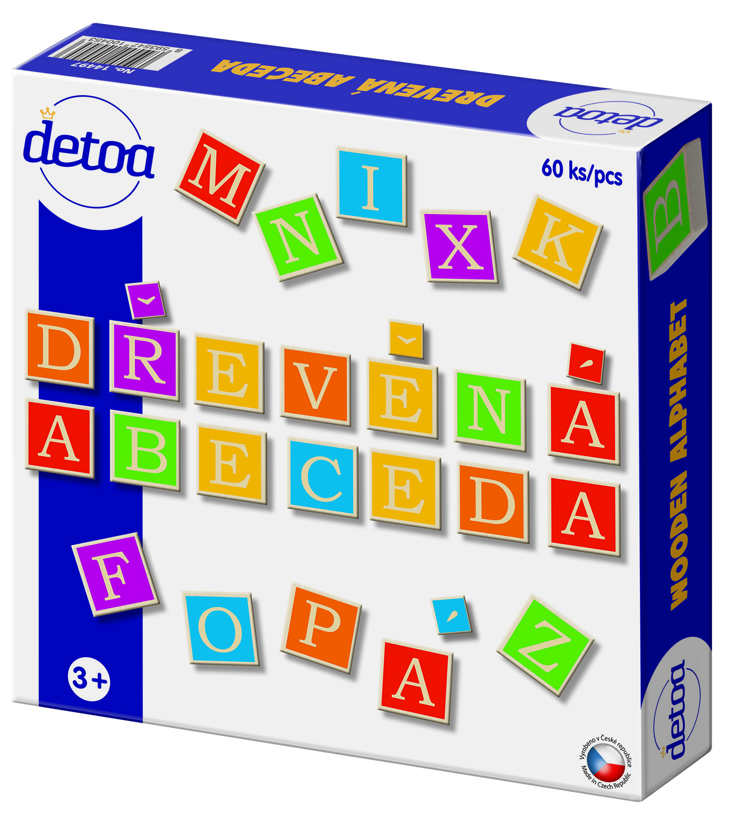 DETOA Dřevěná abeceda – hračka pro děti