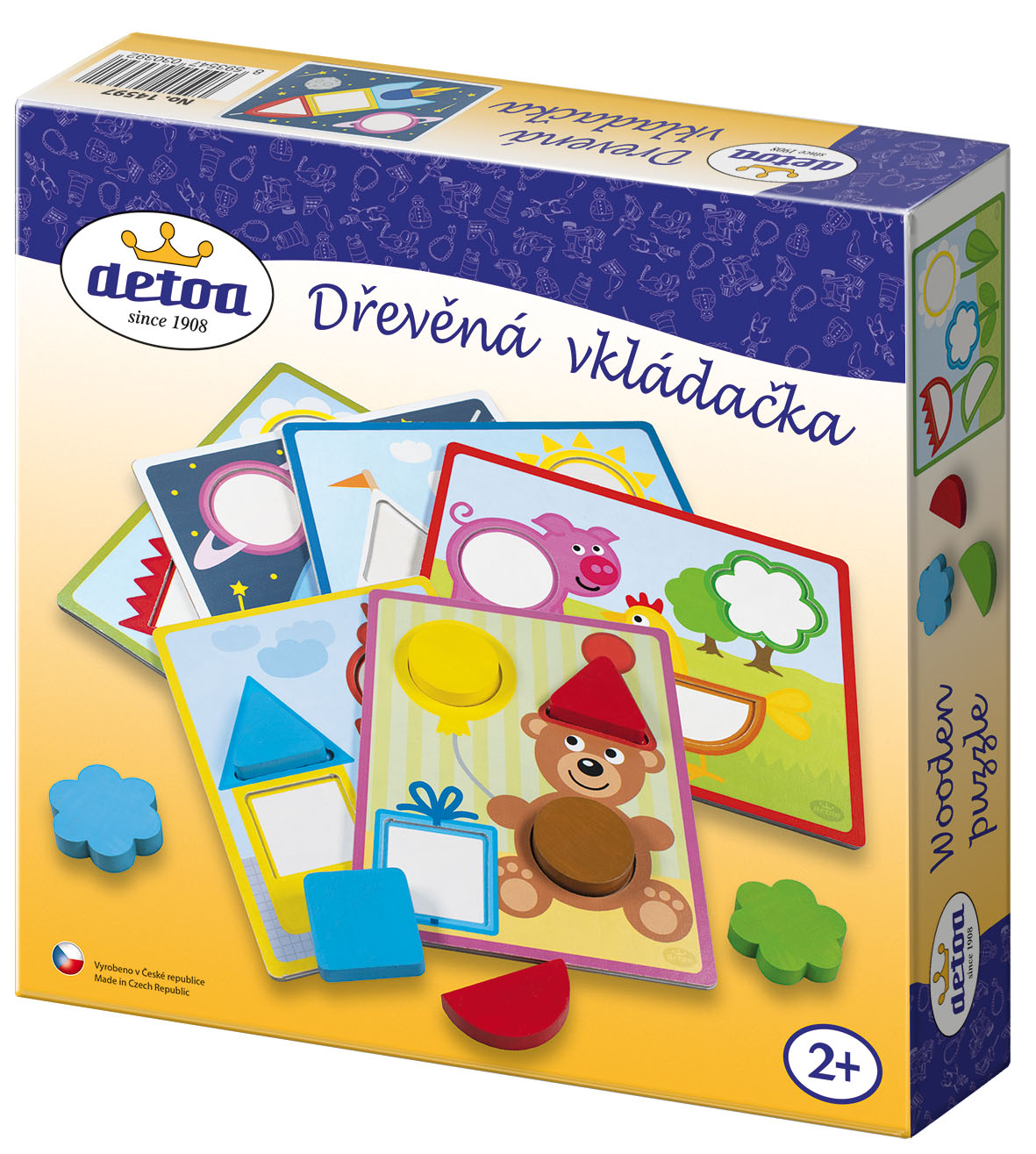 DETOA Dřevěná vkládačka – hračka pro děti