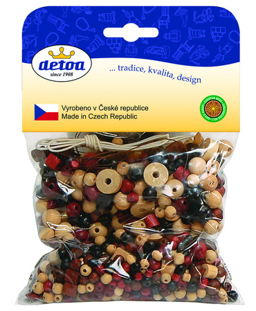DETOA Mix perlí hnědo-přírodní 100 g – hračka pro děti